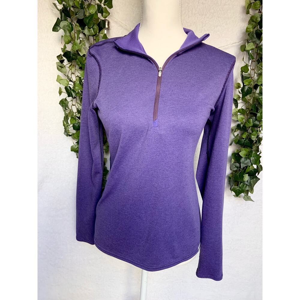 Patagonia Capilene Base Layer Long Sleeve Shirt / Jacket 1/2 Zip Purple Small